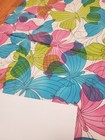 Awesome Rare Vintage Mid Century Retro 70s 60s Colorful Butterflies Sml Fabric 