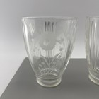 Casablanca Etched Daisy Ceiling Fan Light Shades Set Of 3 2 25in Glass