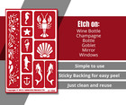 Under The Sea Creatures Art Nautical Glass Etching Stencil Reusable Armour Etch