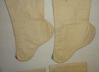 2 Pr  Vintage Korean Tan Cotton Beoseon Hanbok Socks-traditional Korean Clothing
