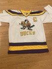 Mighty Ducks Charlie Conway  96 White Jersey     Rare 1996 Movie Hockey Xl