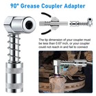 Grease Gun Injector Needle Dispenser Nozzle 8pc set 90-degree Coupler Adapter Us