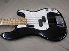 1974 Fender Precision Bass Guitar            black   Maple Neck    nice