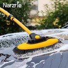 Adjustable Telescopic Car Wash Brush Kit Long Handle Mop Vehicle Cleaning Tools