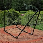 Sunnydaze Black Double Hammock Stand 550lb Capacity Fits 9-14ft Hammocks
