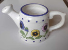 Ceramic Flower Pot Watering Pitcher Planter Hand Painted 5 h X 5 5 w At Base