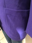 Vintage The Limited Long Jacket Purple Blazer W cashmere S Euc