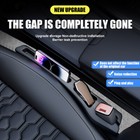 2pcs Car Seat Gap Filler Organizer W phone Holder Driver Passenger Seat Console