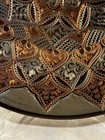 Turkish Hand Etched Copper Plate Wall Hanging 13 25   