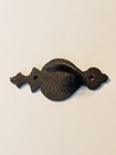 Vintage Black Wrought Iron Wall Mount Oil Lamp Hook