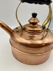 Vintage 1930s Simplex Solid Copper Whistling Tea Kettle England Pat 423201