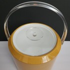 Vintage Mid-century Modern Morgan Designs Bucket Brigade Ice Bucket   Lucite Lid