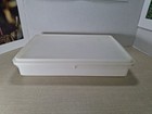 Vintage Tupperware 290-9 Sheer Cake Keeper 9 x13 x3  Rectangular Container W lid