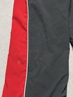 Nike Track Pants Youth S Black Red Lined Windbreaker Silver Tag Y2k Vintage