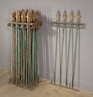 20 Feet Of 56  Tall Antique French Iron Decorative Panels fence Salvage