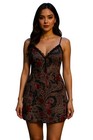 Victoria s Secret Vintage 90s Y2k Lace Multicolor Paisley Print Slip Dress Small