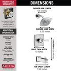 Delta Ashlyn Monitor 14 Series Tub And Shower Trim Chrome-certified Refurbished