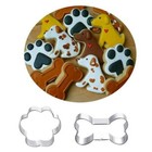 4pcs set Dog Bone Shaped Biscuit Cake Cookie Cutter Mold Mould