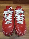 Vintage Mlb Atlanta Braves Shoes By Reebok Size 9 5 Mens - Rare Authentic 