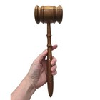 Vintage Antique Wooden 12  Gavel Collectible Judge Auctioneer Wood Historical 