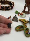 Vintage Zuni Beaded Native American Beadwork Mini Lot Collectible Trinkets    