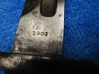 Original Vintage Us M1892 Krag Rifle Bayonet And Scabbard Rare 1903 Production