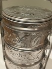 Vintage Tiffin          Taiwan Metal Stackable Lunch Pails     