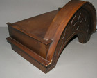Vintage Longcase Clock  Hood Crest  Maker Unknown