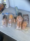Variety Of Plastic Dolls Vintage Lot 5 Dolls And Spoon Doll Crafters Dream