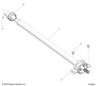Polaris Rear Propshaft Assembly  Genuine Oem Part 1334311  Qty 1