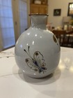 Signed Vintage Tonala Mexican Folk Art Pottery Vase With Hand Painted Owl 8      