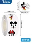 500 Pc Sticker Roll Mickey Mouse And Friends Semi Gloss Self Adhesive New