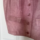 Winlit Vintage Y2k Dusty Rose Leather Vest Womens Western Rare