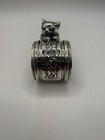 Antique Silverplate Figural Napkin Ring Cat Kitten