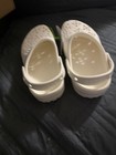 Crocs Classic Floral Cut-out Clog 210927 Chalk White New