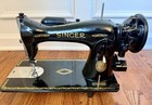 See Video  Vintage 1952 Singer 15-91 Sewing Machine   Extras  Model 1591 15