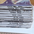 1962 Vtg Lot Of 12 Field   Stream Magazines Great Ads Complete Year