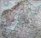 Stielers Hand Atlas  World Map Plate Page No  43 European Russia 1888