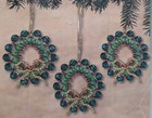 Herrschners Christmas Craft Ornament Kit Beaded Wreaths Makes Set Of 12 510860