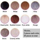 20 Pieces Faux Fur Pom Pom Balls Diy Faux Rabbit Fur Fluffy Pompoms With Elas   
