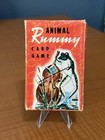 Vintage 1940s Whiteman Animal Rummy Card Game No  3012 Red Box Frog Cello Usa