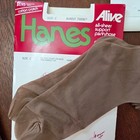 Vintage 1980 s Hanes Panty Hose Sheer Tights Stockings Tan Color Size C