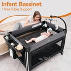 4 In 1 Portable Baby Crib Deluxe Nursery Center  Foldable Travel Playard With   