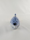 Chinese Blue   White Hand Painted Glazed Koi Fish Teapot With Lid 7 5  Decor Vtg