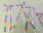 Rainbow Decoration Bows Wedding Engagement Anniversary Party Chair Wall Set Of 6