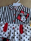 Vintage 80s 90s Baby Minnie Mouse One Piece Romper Jumpsuit Sz 12 Months  stains