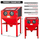 60 Gal Sand Blast Abrasive Sandblaster Cabinet With Gun  Hose  Gloves  Nozzles