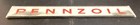 Vintage Original Glass Pennzoil Gas Pump Plate sign