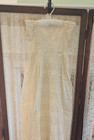 Antique Victorian Edwardian Christening Gown Embroidered Eyelet 40   Long