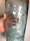 Rare Antique Blob Top Blobtop Duval s Duvals Spring Water Bottle Half Gallon